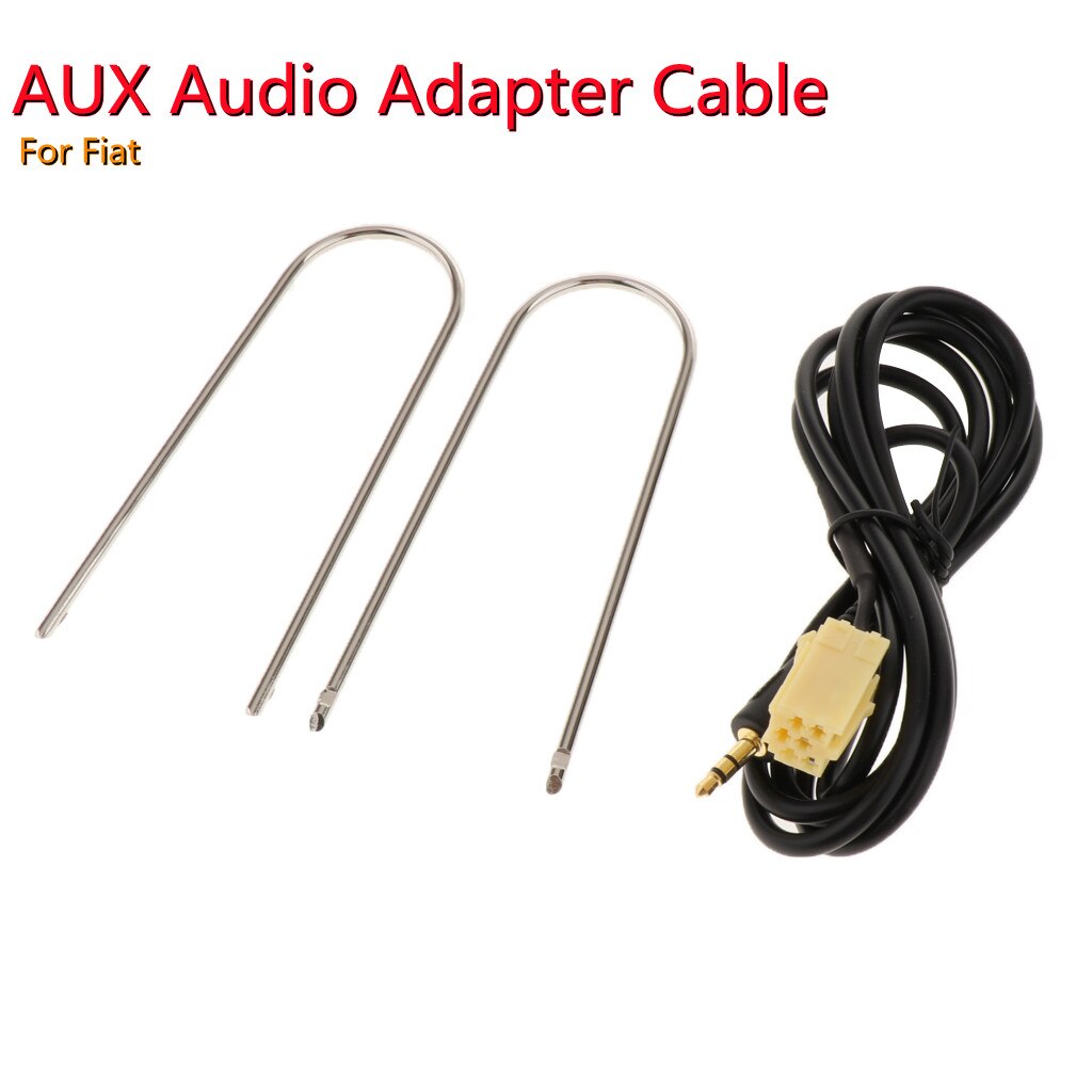 Durable Music Aux-in Cable Aux Input Adapter Plug for Fiat 500 2007 Onwards for Al-fa 159 Car Stereo Vehicle Lead Cable Adaptor