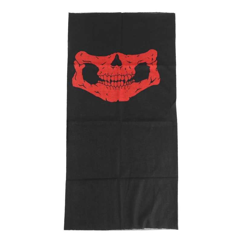 Funda gafas podkładki strąk szklanki twarz czaszki pokrywa szalik szalik bez szwu robić jazdy na rowerze jazda motocyklem samochody: Czerwony