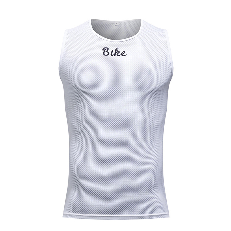 TWTOPSE sin mangas ciclismo Base capas MTB bicicleta de carretera bicicleta bajo desgaste humedad Wicking transpirable Luz de secado rápido: 1 Piece White / XXL