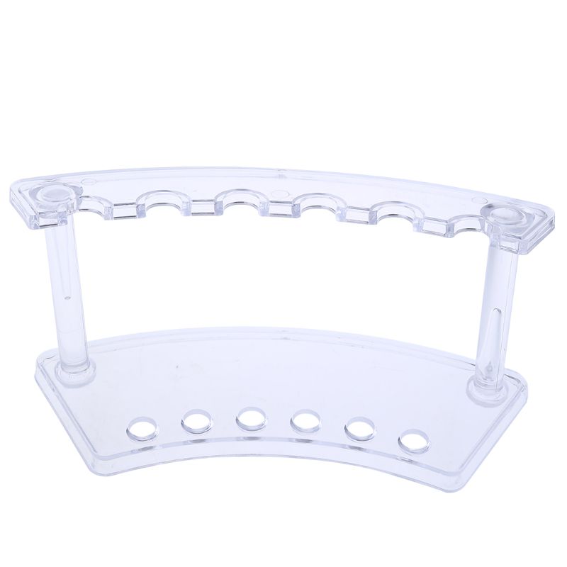 Plastic 6 Slot Pen Jewelry Display Holder Stand Display Rack M17F