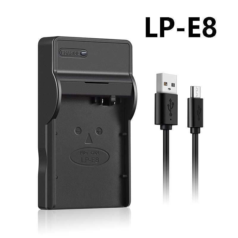 USB Charger for Canon EOS Camera LP-E5 LP-E6 LP-E6N LP-E8 LP-E10 LP-E12 LP-E17 Battery charger: LP-E8