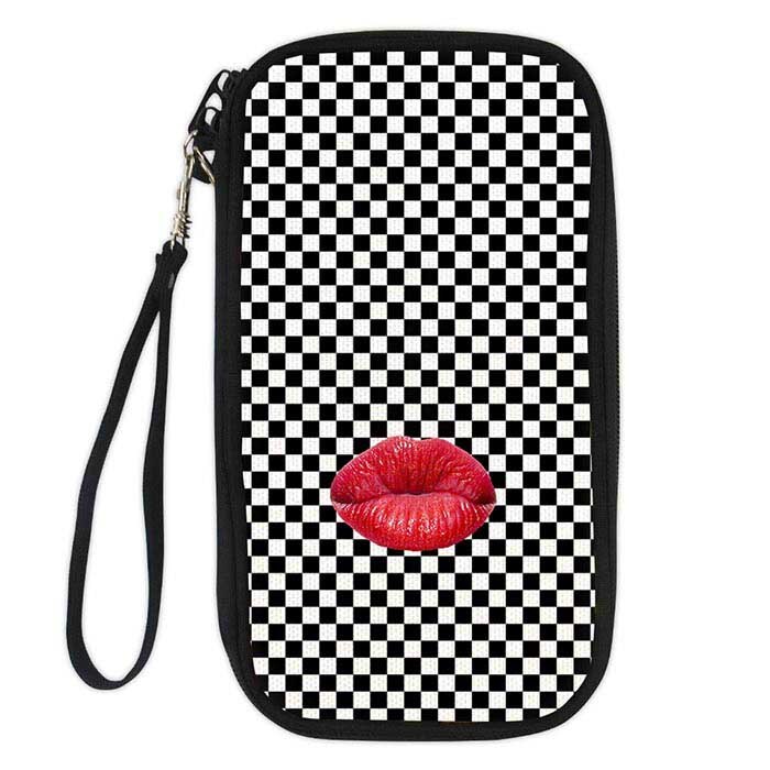 Noisydesigns Paspoort Id-kaart Houder 3D Denim Pocket Rode Lippen Cartoon Gedrukt Vrouwen Cluth Portemonnee Portemonnees voor Meisjes Tassen: CC1305Z6