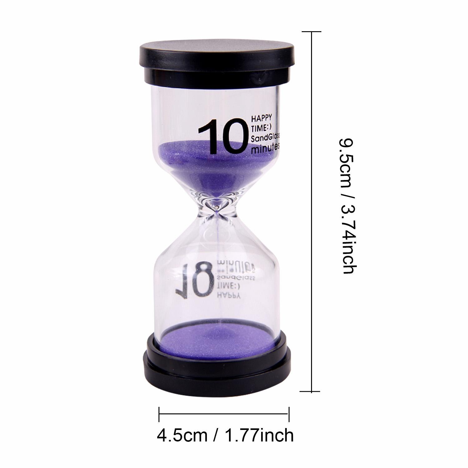 6 st timglas 1 &amp; 3 &amp; 5 &amp; 10 &amp; 15 &amp; 30 min sand klocka timers sandglass för favor rekvisita matlagning heminredning barn slumpmässig färg