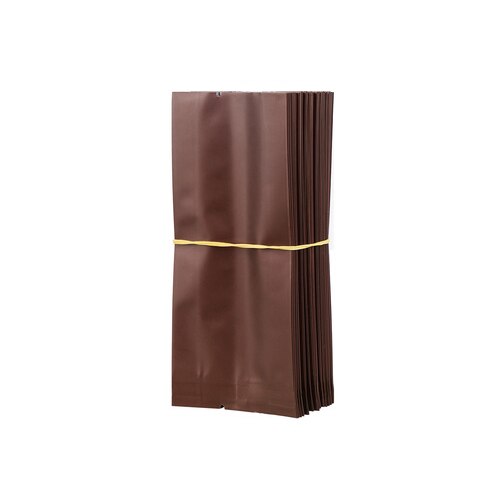 200 teile/los Tee taschen Reinem Aluminium Tasche Wärme Dichtung Verpackung Beutel Lebensmittel Kaffee Tee Tasche 13*5.5*2,5 cm: dark brown