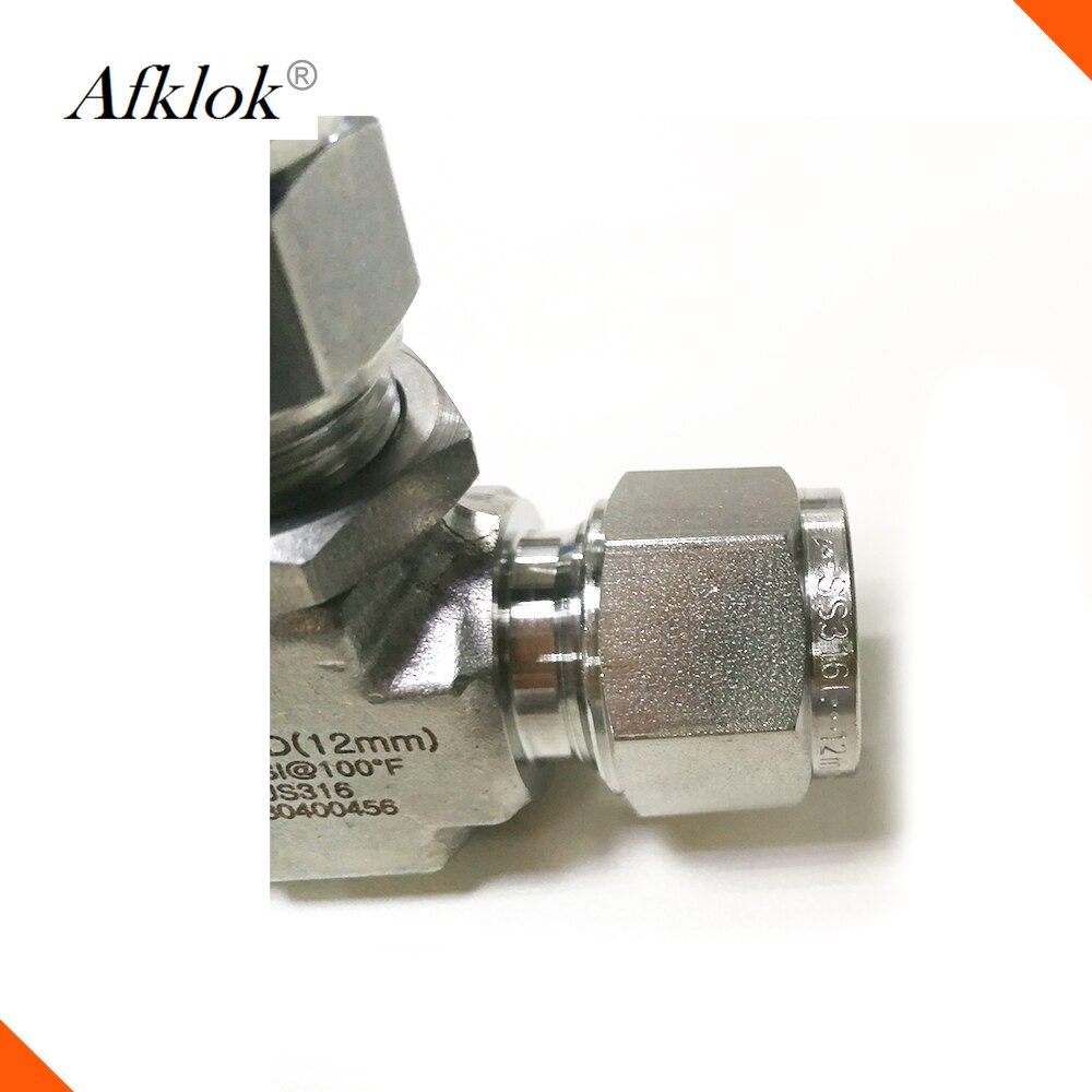 Hogedruk 6000PSI Mini Roestvrij Naald Valve 316 Buis End Klep