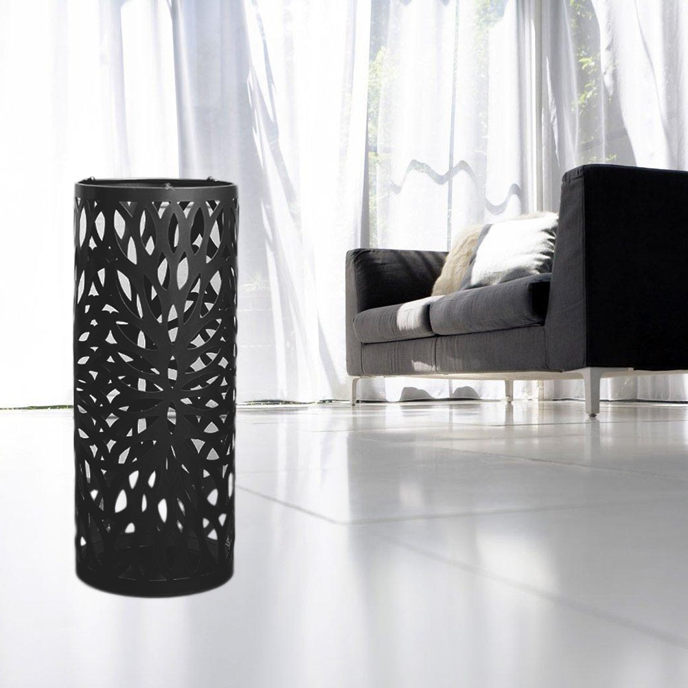 1pc Umbrella Holder Anti-rust Hollow Metal Umbrella Organizer Umbrella Stand Umbrella Rack for Office Home