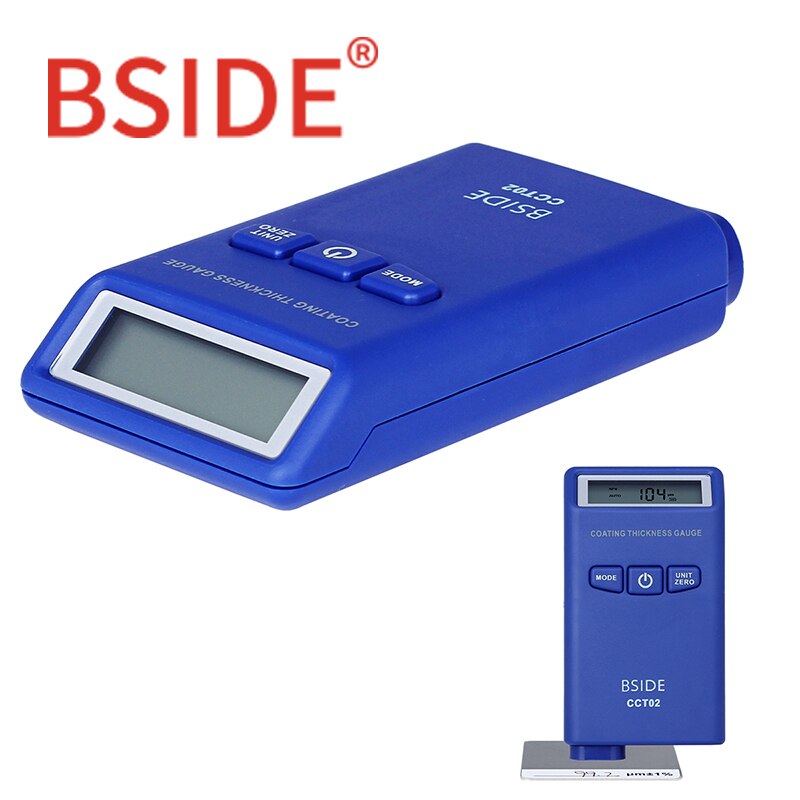 BSIDE CCT02 Mini Auto Verf Dikte Meter Digitale Laagdiktemeter Film Verf Coating Tester wervelstroom (F + n)