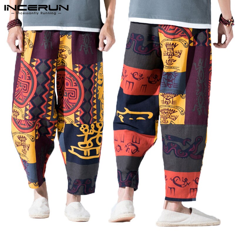 lässig Hosen Strand Hiphop Männer Haram Hosen Frauen Breite Beine Schlauch ausgebeult verlieren Hosen Jogginghose keuchen tanzen 3XL