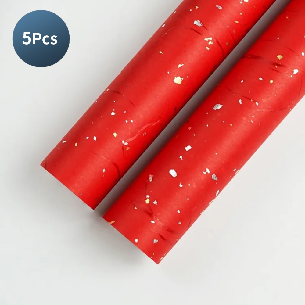 Juego de papel de floral coreano para bricolaje, 5 hojas, 6 colores, brillantes dorados/plateados, resistente al agua para ramos y: Gris oscuro