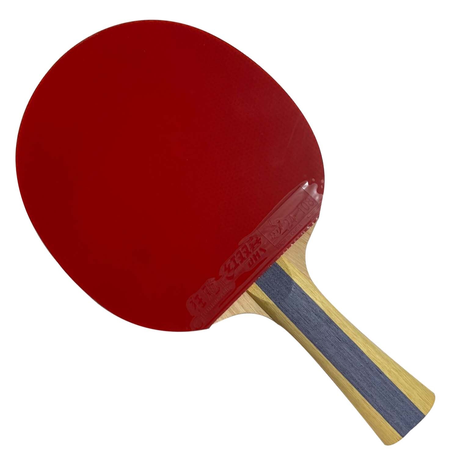 DHS 5002 Long Shakehand FL Table Tennis Ping Pong Racket + a Paddle Bag FL