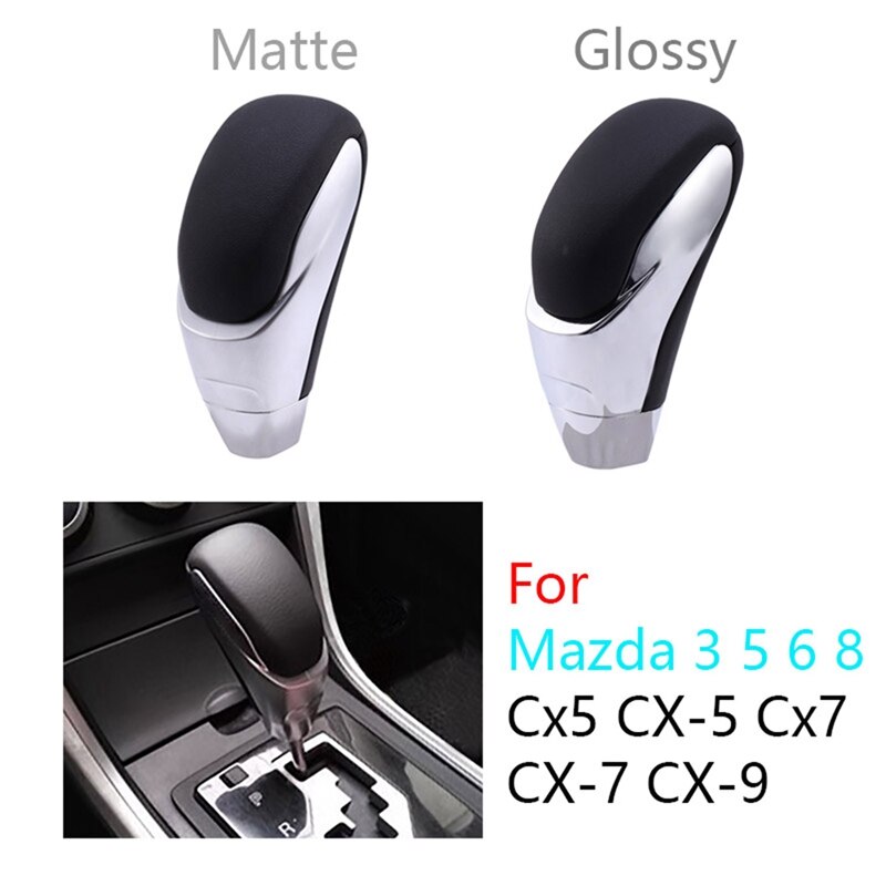 Perilla de palanca de cambios de coche de cuero pomo de palanca de cambio de marchas para Mazda 3 5 6 8 Cx5 CX-5 Cx7 CX-7 CX-9 palanca de cambio de palo