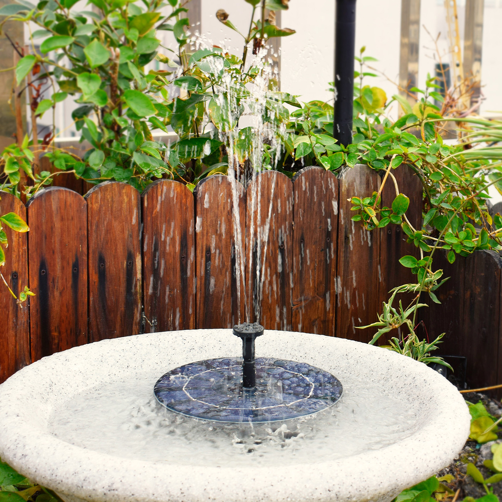 Schwimm Solar Garten Brunnen AntiBlockierung Tau... Grandado