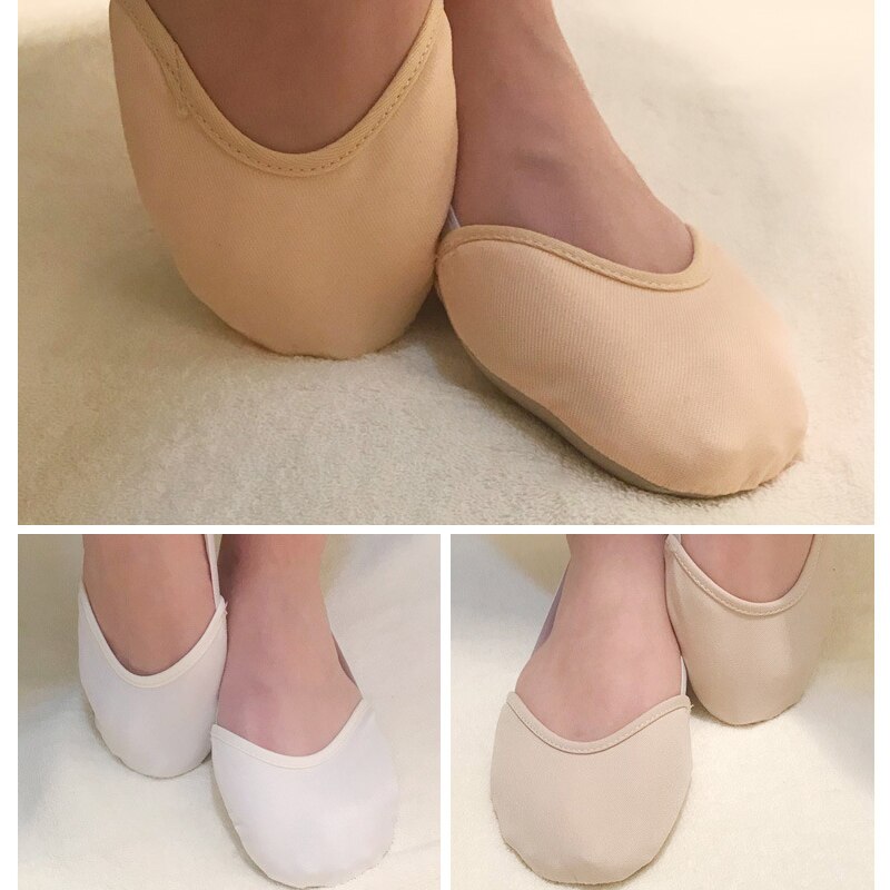 Soft Half Knitted Socks Rhythmic Gymnastics Toe Shoes Elastic Dance Feet Protection Shoes Ballroom Accessories for Girls ENA88