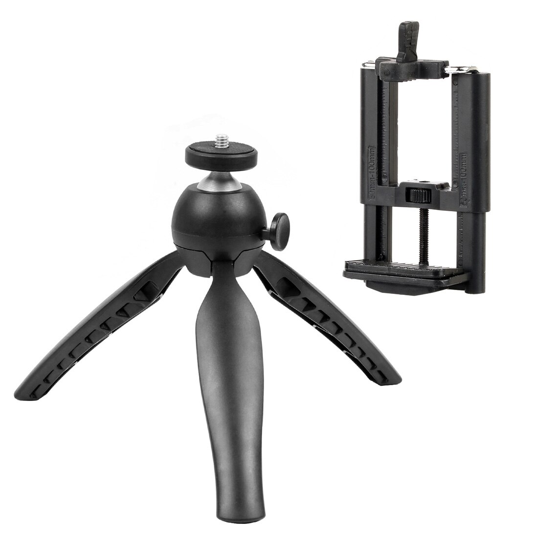 Bgning Camera Mini Statief Mount Pocket Vlog Stand Selfie Stok Houder Slr Ondersteuning Smartphone Klem Balhoofd Gimbal Adapter: Set B