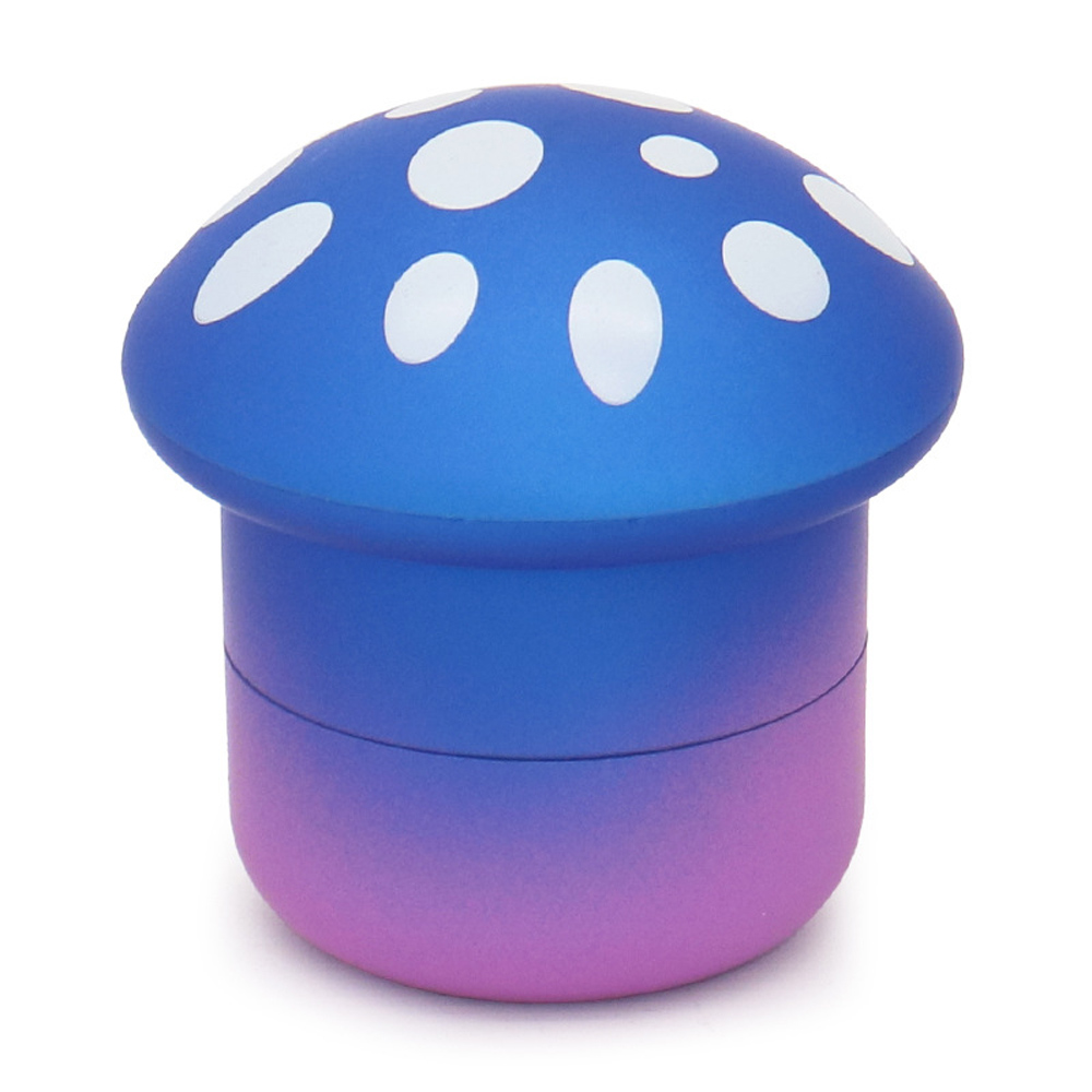 Grand broyeur métallique pour herbes, 70MM, en forme de champignon, pour fumée, 4 couches, pour épices, plastique et métal durables: Bleu