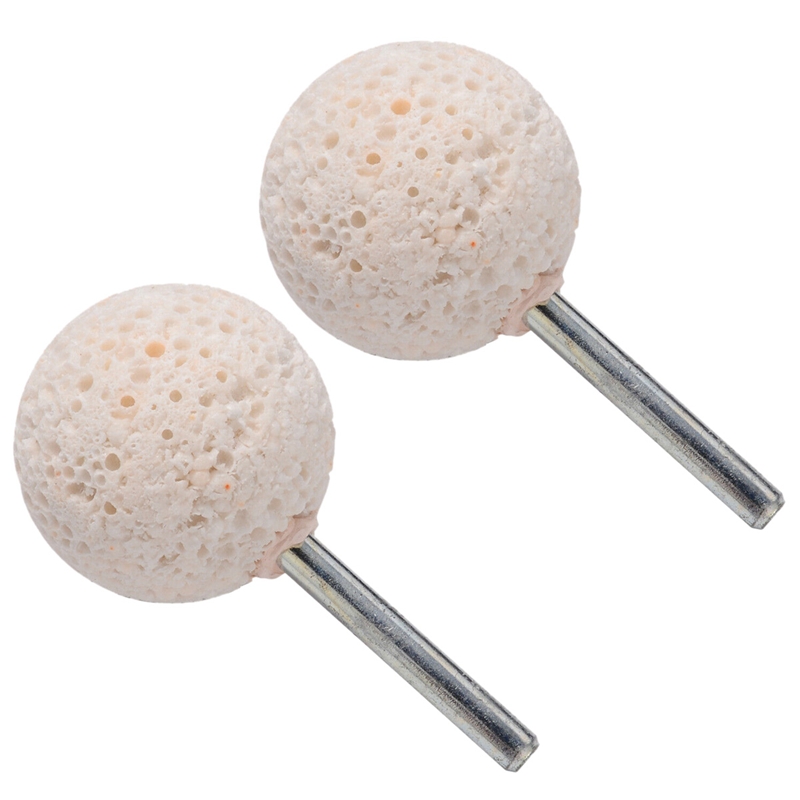 2 stuks 6X40Mm Slijpschijf met Handgrepen, Autoband Slijpen Hoofd, Rubber Oppervlak Polijsten Hoofd