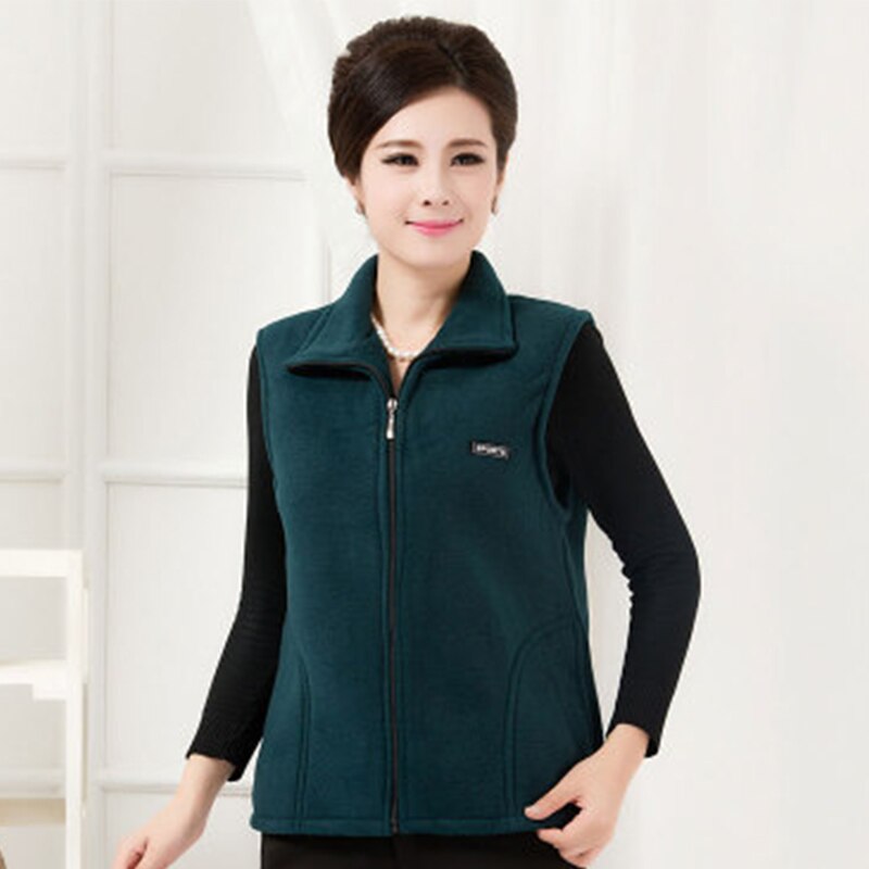 Goedkope winter paars/zwart mommy vest plus size 3xl 4xl warme dames vest mouwloze katoenen jassen dames herfstoutfits
