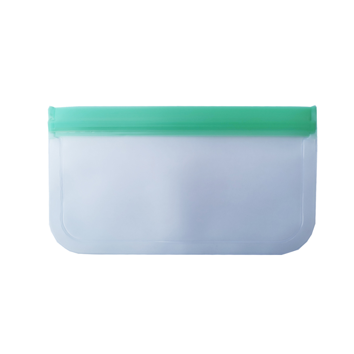 Food Grade Siliconen Verse Afdichting Opbergtas Herbruikbare Lekvrij Containers Snack Saver Bag Sandwich Opbergtas Voor Reizen: 21.5x12cm green
