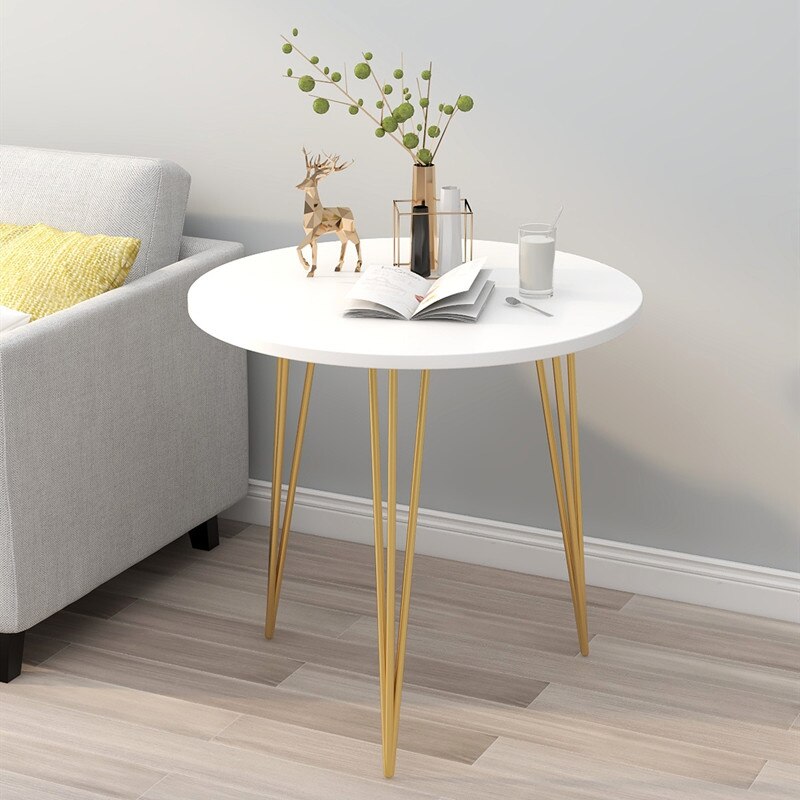 coffee table Living room furniture Side table modern Home iron coffee tables simple light luxury Nordic sofa round corner table