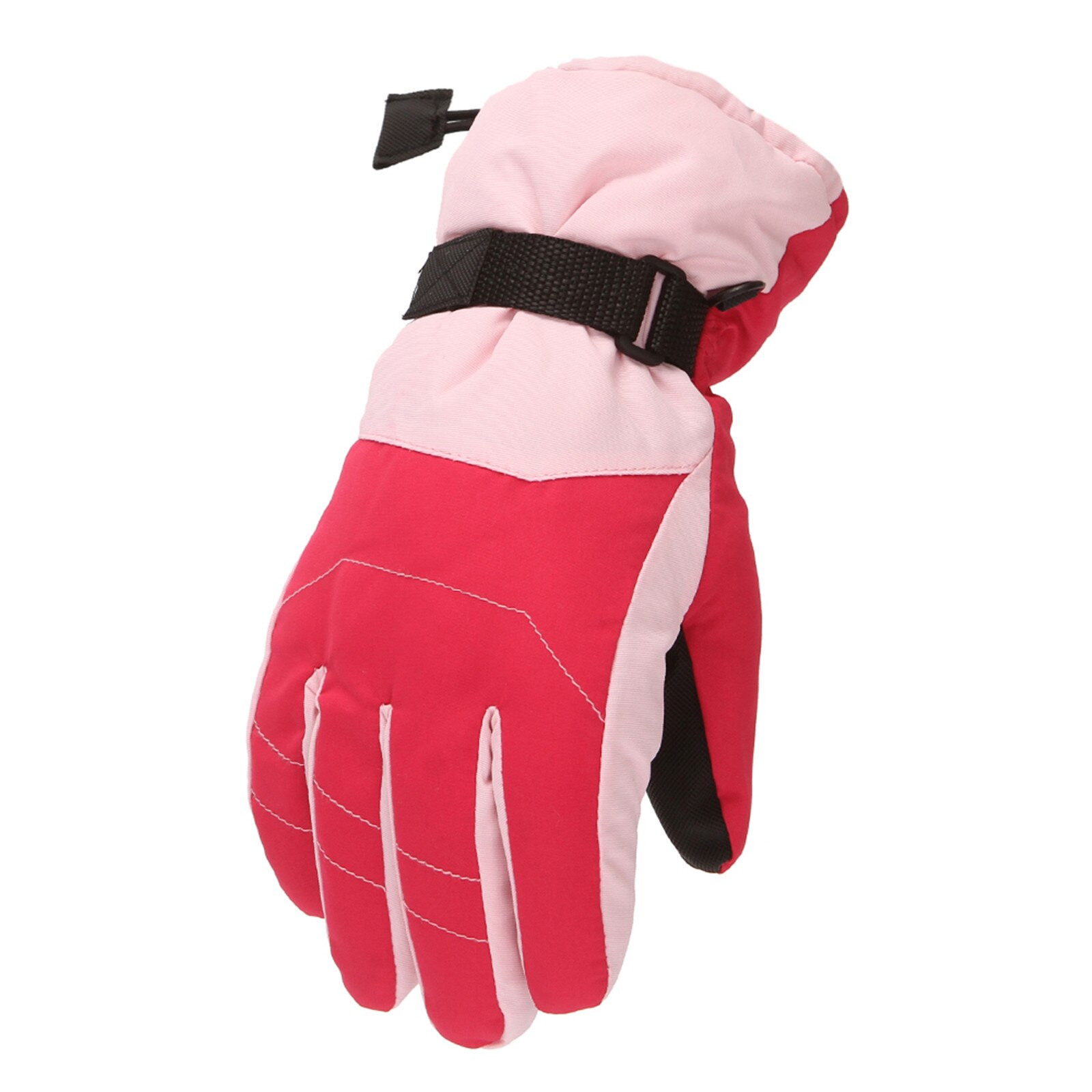 Winter Handschoenen Voor Kids Jongens Meisjes Snowboots Winddicht Wanten Buitensporten Skiën: Pink