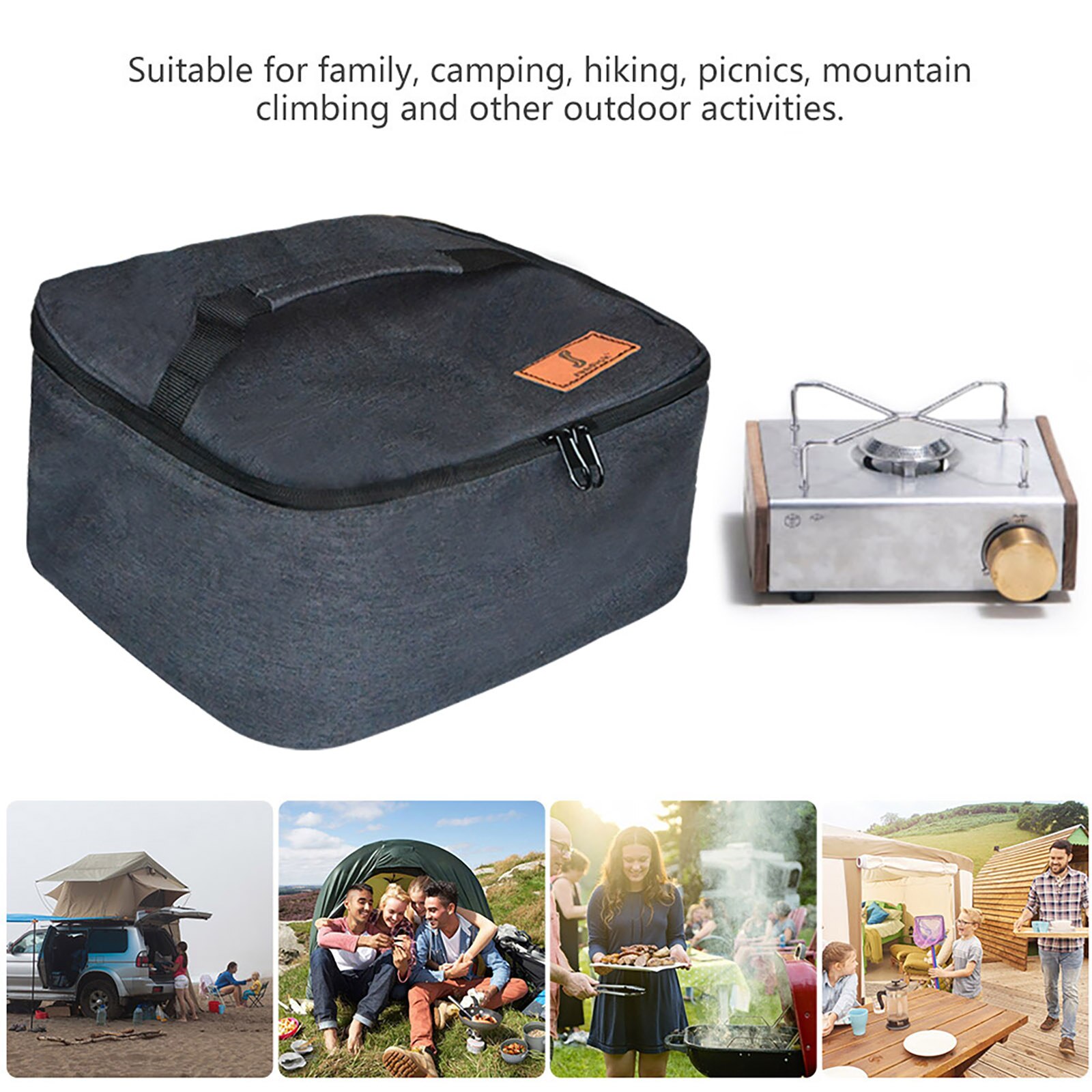 Camping Gas Tank Opbergtas, Kookgerei Zak, 600D Oxford Doek Pot Kachel Zakken, waterdichte Outdoor Organizer Picknick Servies Zak