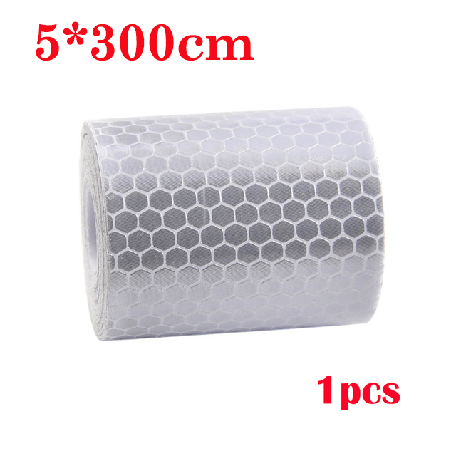 5*300 cm Auto Reflecterende Tape Sticker Veiligheid Mark Auto Styling Zelfklevende Waarschuwing Tape Motor Fiets Film decoratie Tool: Blauw