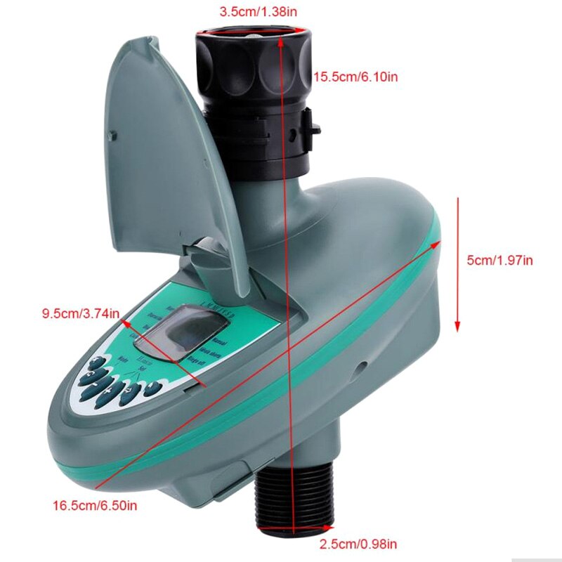 Big Home Automatic Smart LCD Display Water Timer Controller Electronic Garden Irrigation Watering Timer System