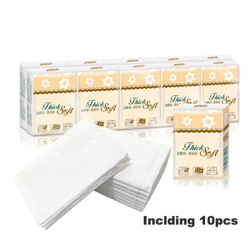 10 Stks/pak 3 Lagen Tissues Papier Servetten Toiletpapier Badkamer Handdoeken Voor Keuken Partijen