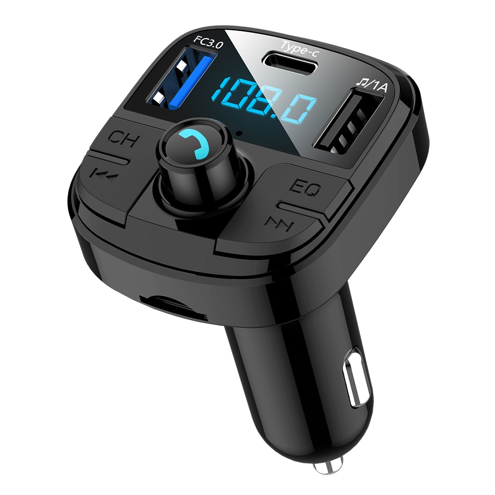 BT29 Bluetooth 5.0 Fm Transmitter Car Kit MP3 Modulator Auto-oplader QC3.0 Dubbele USB Met LED Rooster screen EQ Modus