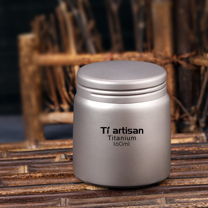 Auto all'aperto caffè zucchero tè conservazione scatola metallica sigillata cucina condimento sale pepe lattine/barattolo contenitore in titanio tazza