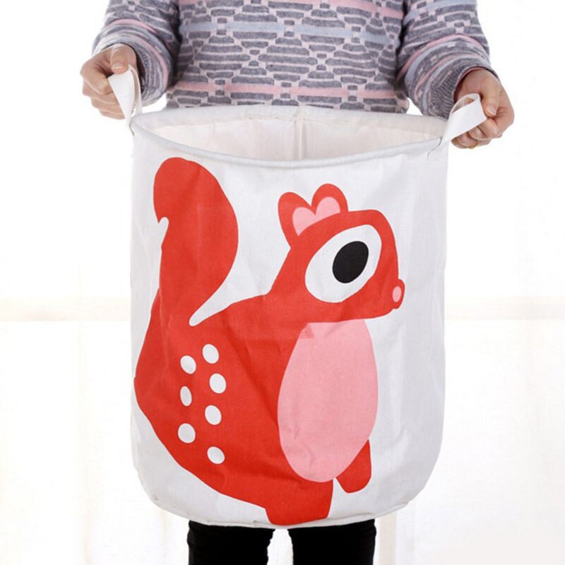Panier à linge pliable en forme d'animaux, grand panier à linge pliable de dessin animé pique-nique pour enfants, rangement de jouets, lavage de vêtements sales, panier d'articles divers pour la maison: Laundry Basket A