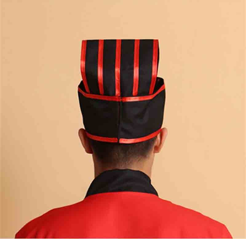 Chinese Traditional Ancient Hat For Men Hanfu Scholar Black Hat Headdress Vintage Fittings Confucian Towel Cosplay Hat For Men
