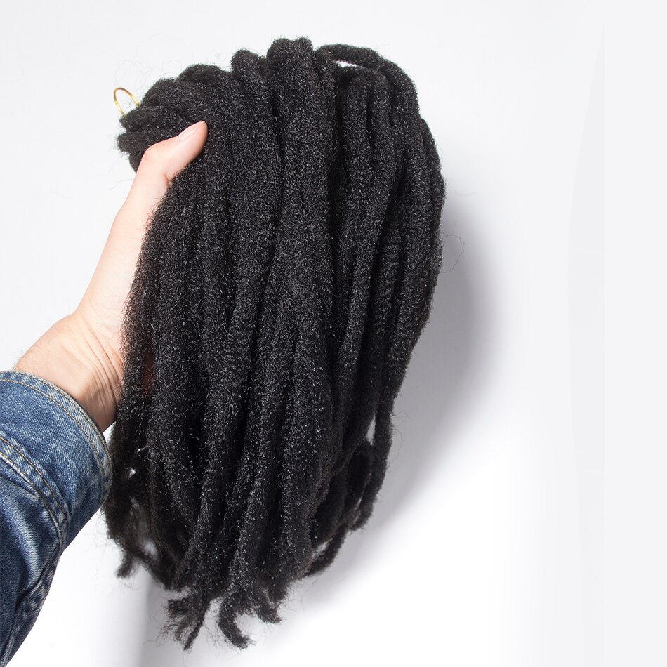 QP Haar Gehaakte Marley Vlecht Hair Extensions 18 Inch 30 Wortels Afro Kinky Synthetisch Marley Haar Voor Vlechten