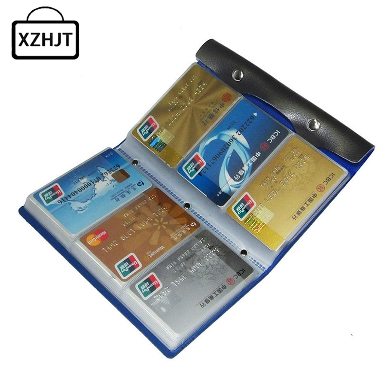 108 Slots Credit Card Holder Function PU Leather Business Card Women Credit Passport Card Bag ID Passport Card Wallet