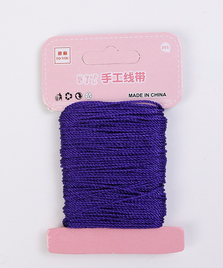 1.5mmx20m Hand knitting Jute Rope for Handcraft Supplies Packaging Stuff Bouquet wrapping: 06  sapphire