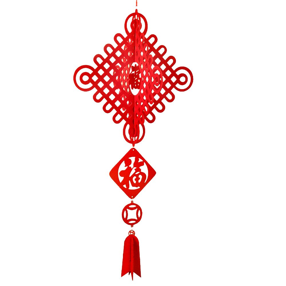 Festival Accessories Chinese Style 3D Lantern Home Chinese Lantern 2 Hanging Beautiful Festivous Traditional Good Luck