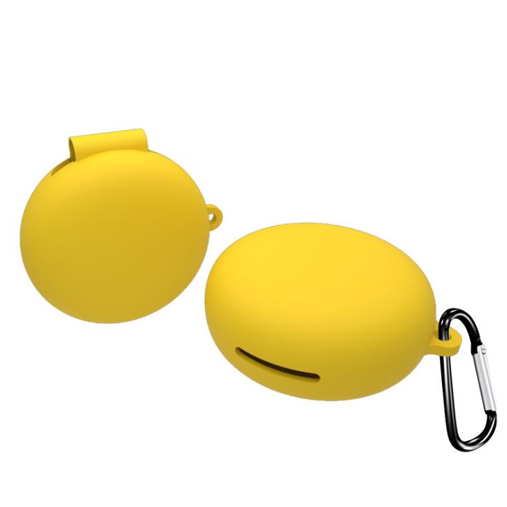 Siliconen hoesje voor oppo enco  w31, volledige beschermhoes, schokbestendige beschermer voor enco  w31 hoesje: Geel