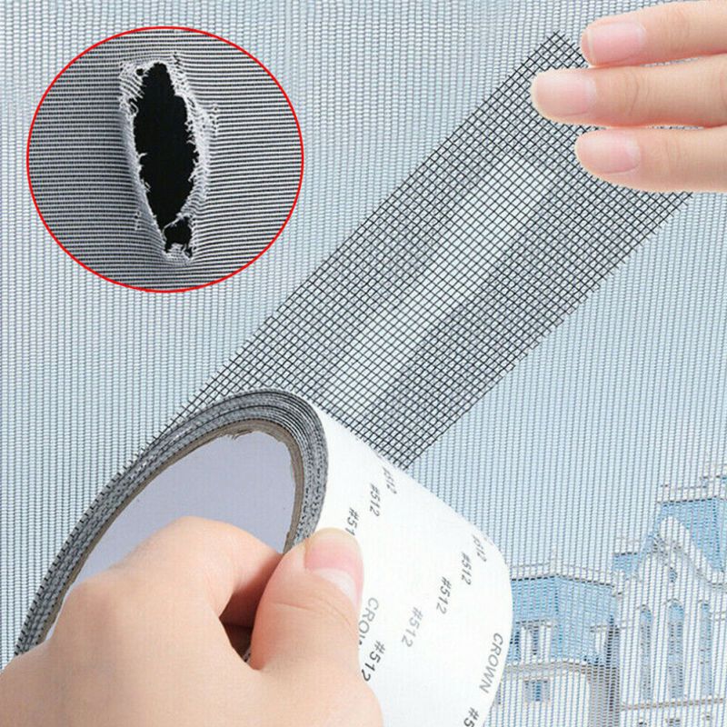 Zelfklevende Screen Deur Reparatie Patch Gat Netting Huishoudelijke Mosquito Scherm Venster Sticker Rechthoekige Screen Venster Sticker-