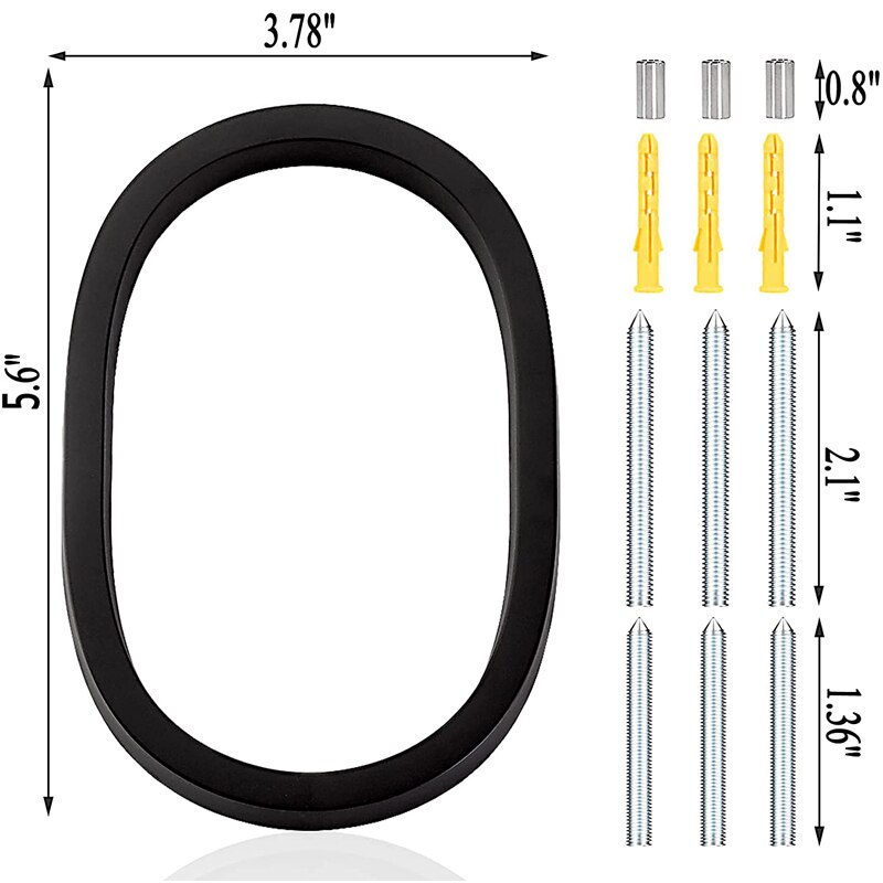142mm svævende udvendige husnumre moderne nummerskilte på døren ekstra stor sort lejlighedsadresse og postkasseskilt  #0-9: Bronze