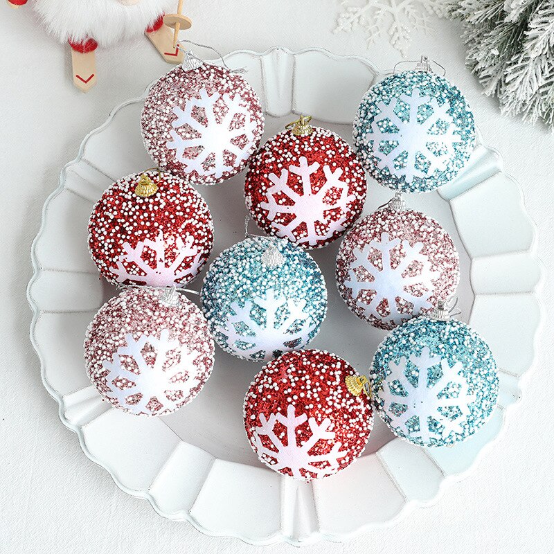 Christmas Decor Ball Bauble Xmas Party Hanging Ball Ornament Decor for Home Christmas Tree Pendants Festival Dress Up Supplies