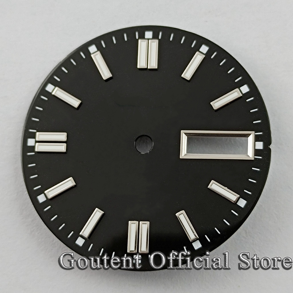 7 Soorten 29Mm Steriele Groen/Geel/Rood Horloge Wijzerplaat Voor Heren Horloge Groene Lichtgevende Fit Voor NH36 NH36A Beweging: NO.2-black