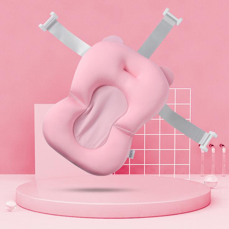 Baby Kids Bad Netto Bed Pasgeboren Baby Douche Bad Seat Antislip Baby Security Ondersteuning Baby Veiligheid Douche mat: Pink