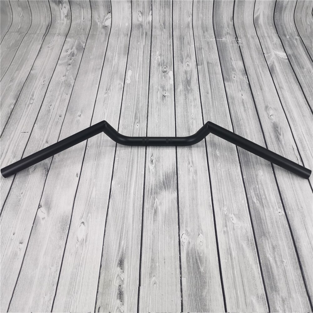 Guidon de moto Vintage, 22mm, 7/8 pouces, barres de poignée pour Royal Enfield Chopper Bobber Scrambler Tracker café Racer: Black