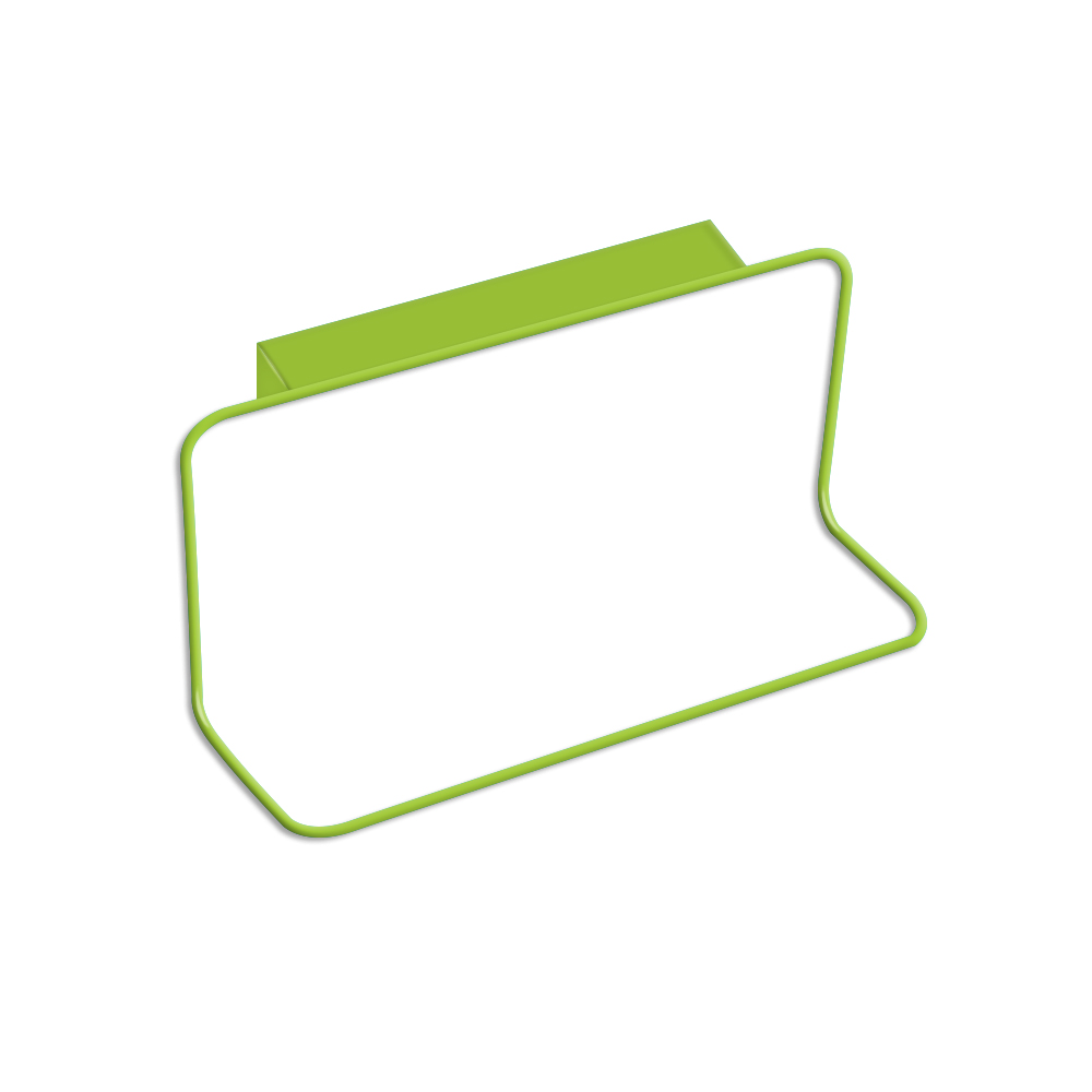 Keuken Handdoek Houder Badkamer Handdoek Hanger Handdoekenrek Keuken Kast Hanger Spons Houder Opbergrek voor Badkamer Opslag: green