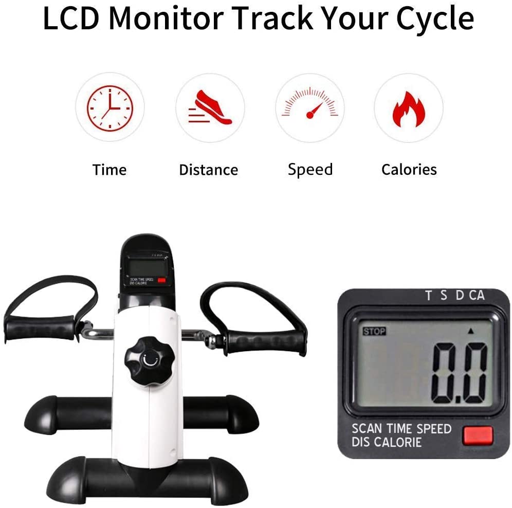 Selfree Bike Bench Exerciser Pedal-Mini Exercise Bike for Leg / Portable Pedal Arm