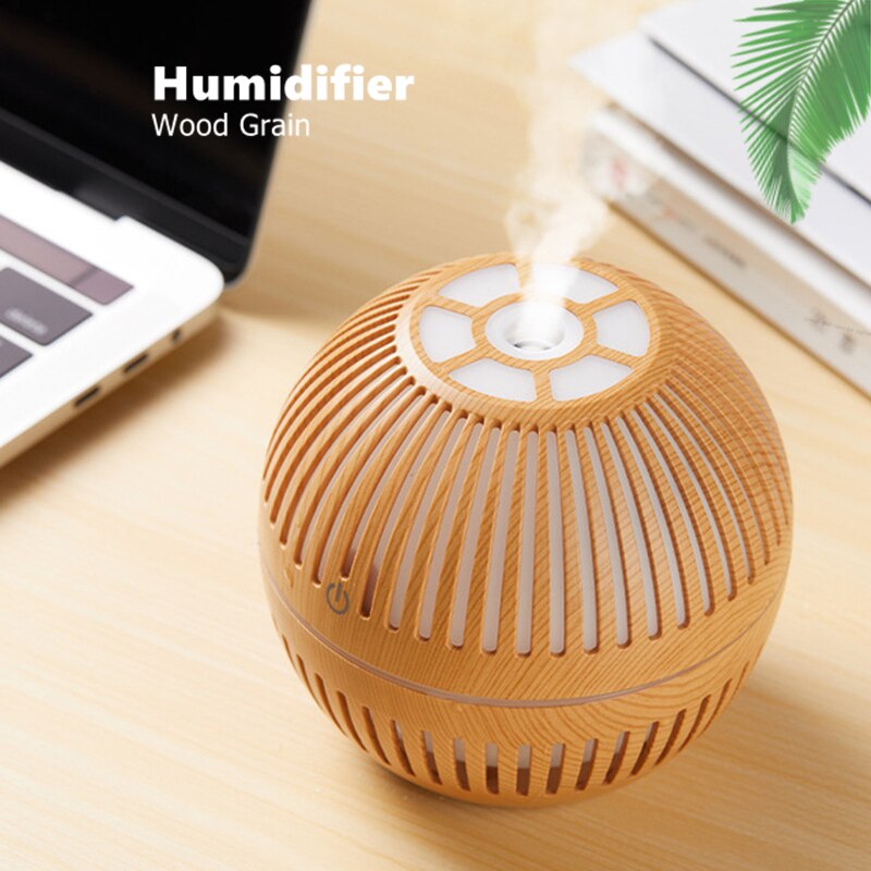 Mini Wood Aromatherapy Diffuser Ultrasonic Nano Spray Air Humidifier Aroma Essential Oil Diffuser Cool Mist Maker