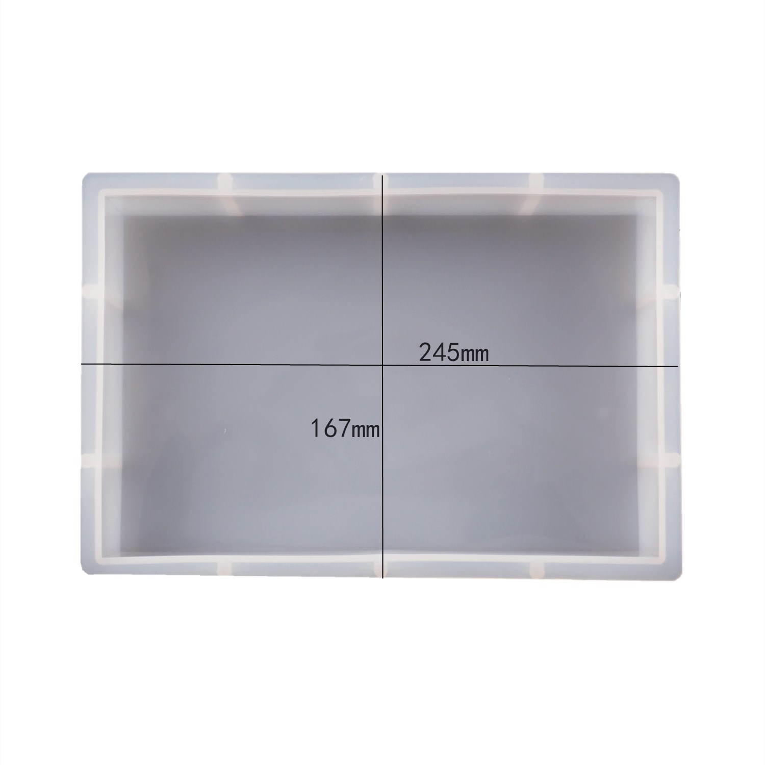 DIY geometría cubo grande espécimen amor resina epoxi molde redondo rectángulo espejo moldes de silicona para fundición de resina hacer decoración del hogar: Rosa