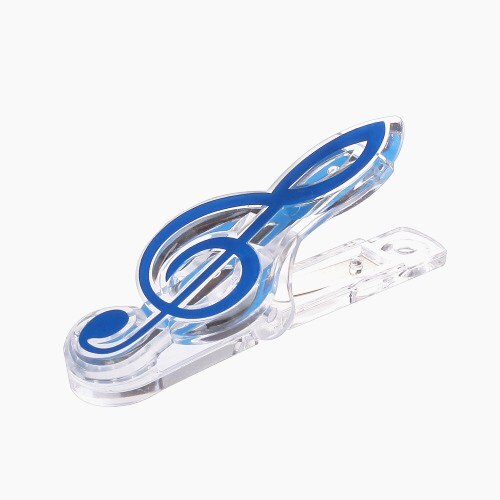 Libro de música de Piano divertido, hoja de papel, soporte de nota Musical de plástico, carpeta para Piano, guitarra, violín, Clips de notación Musical, 1 ud.: Blue A