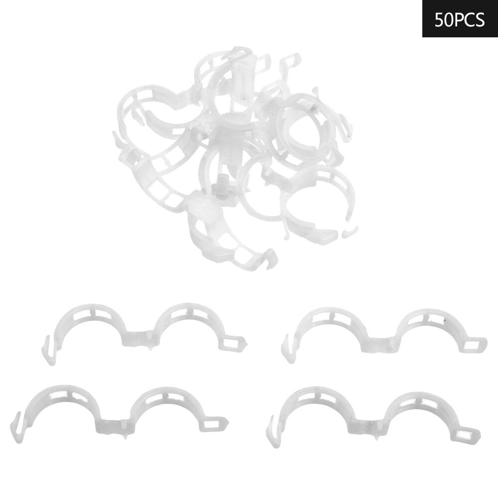 50PC Trellis Tomato Clips Supports Connects Plants Vines Trellis Twine Cages Greenhouse Veggie Garden Plant Clip