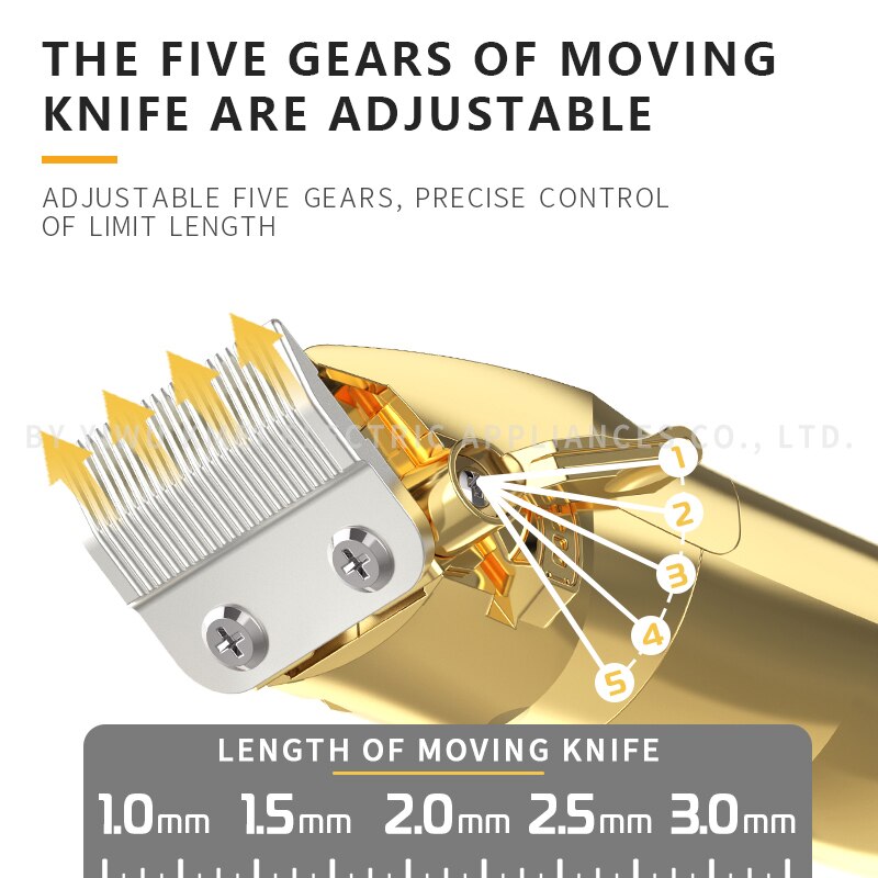 hair clipper adjustable beard hair trimmer taper lever rechargeable cordless electric hair cutter tool machine